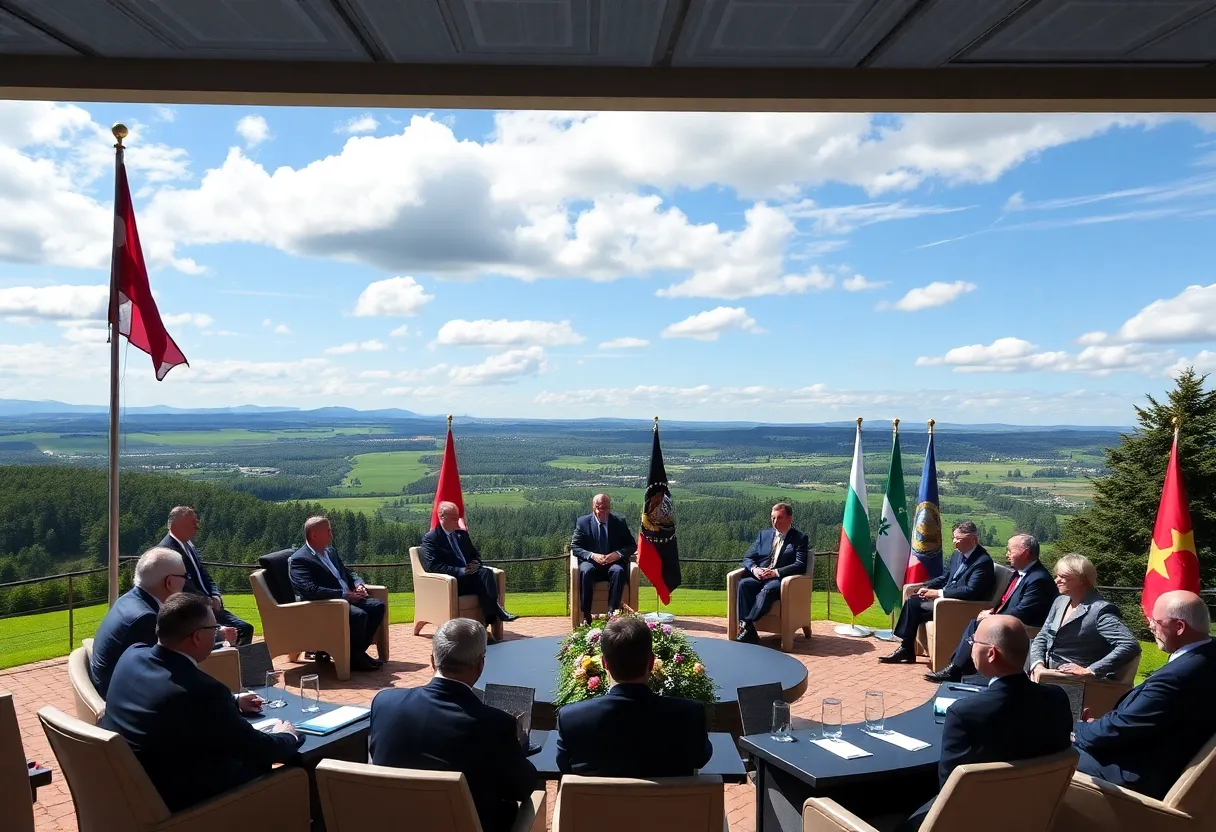 G7 leaders discussing international issues