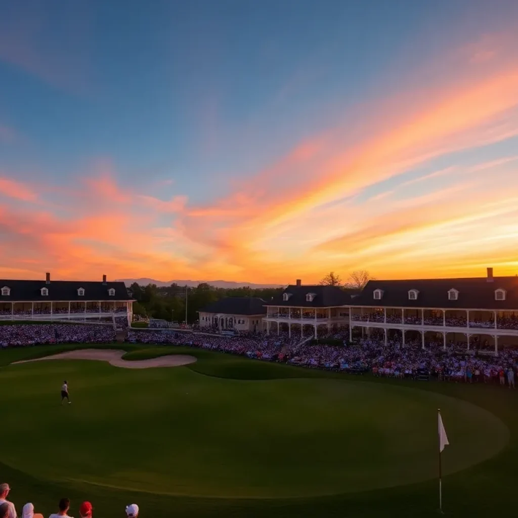 Celebration at Oakmont Country Club during U.S. Open