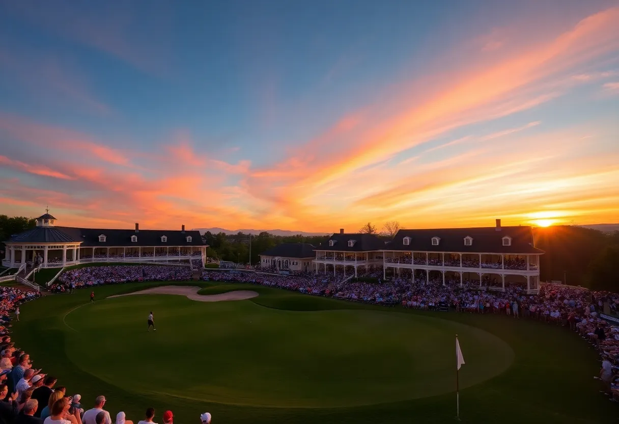 Celebration at Oakmont Country Club during U.S. Open