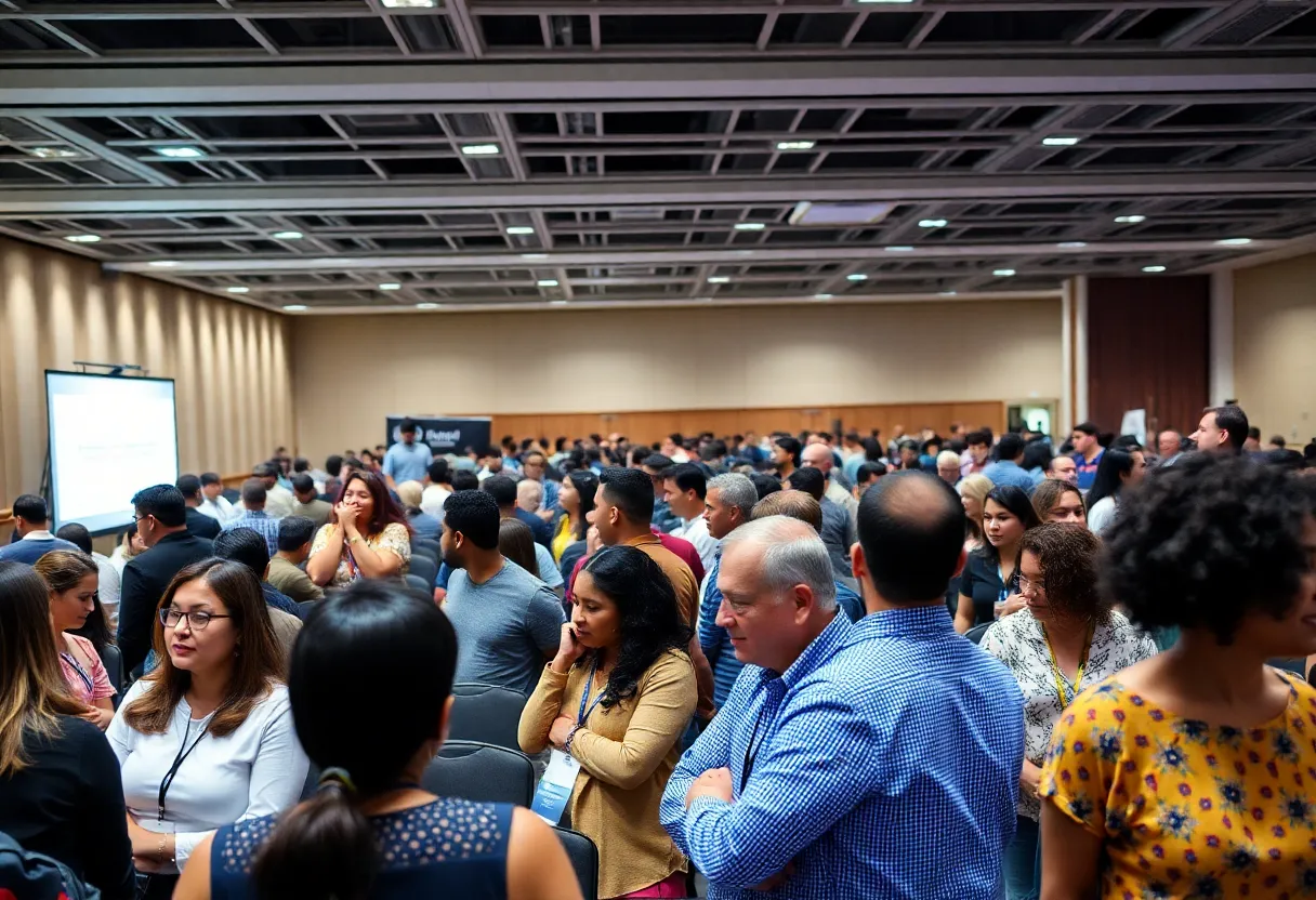 Participants at the California Wellness Conference engaging in discussions.