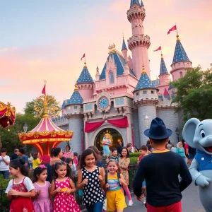 Sponsored Articles Celebration at Disneyland for 70th anniversary with families and characters
