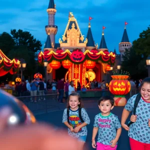 Families enjoying Disneyland during the special ticket promotion.