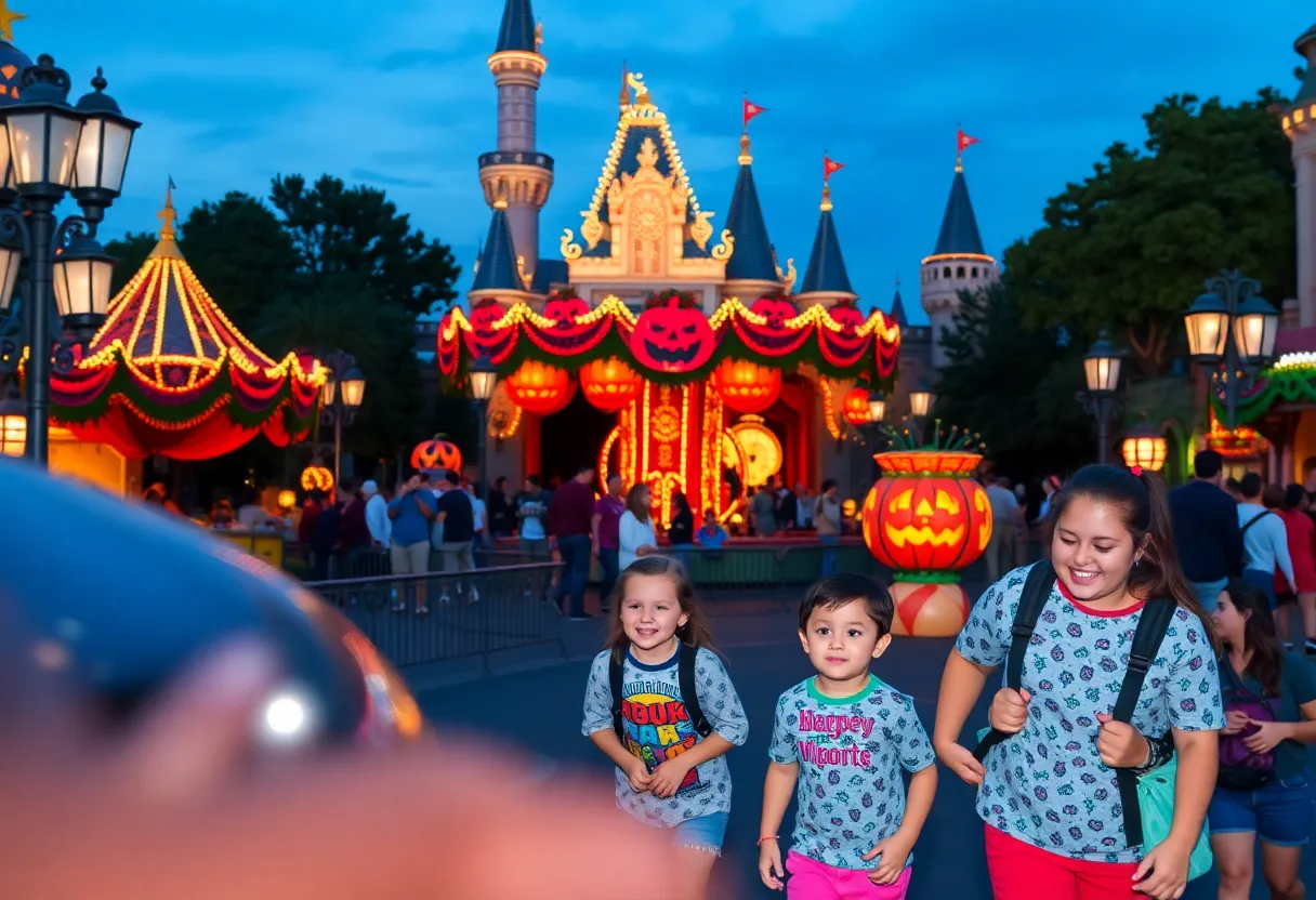 Families enjoying Disneyland during the special ticket promotion.