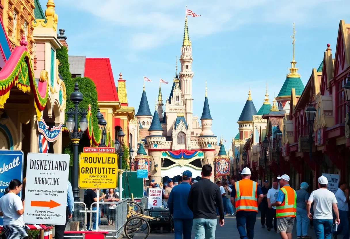 Disneyland attractions undergoing refurbishment