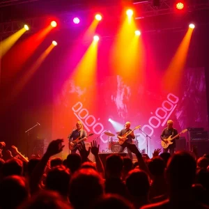 Heart band performing at a concert with exciting lights
