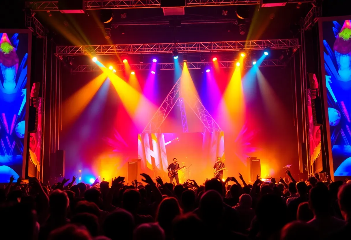 Heart performing during their Royal Flush Tour concert