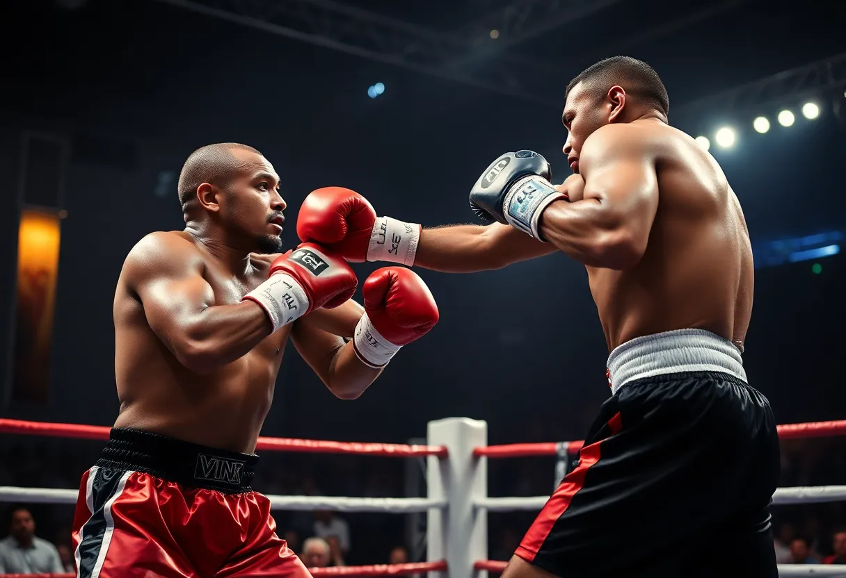 Boxing match between Jake Paul and Julio César Chávez Jr.