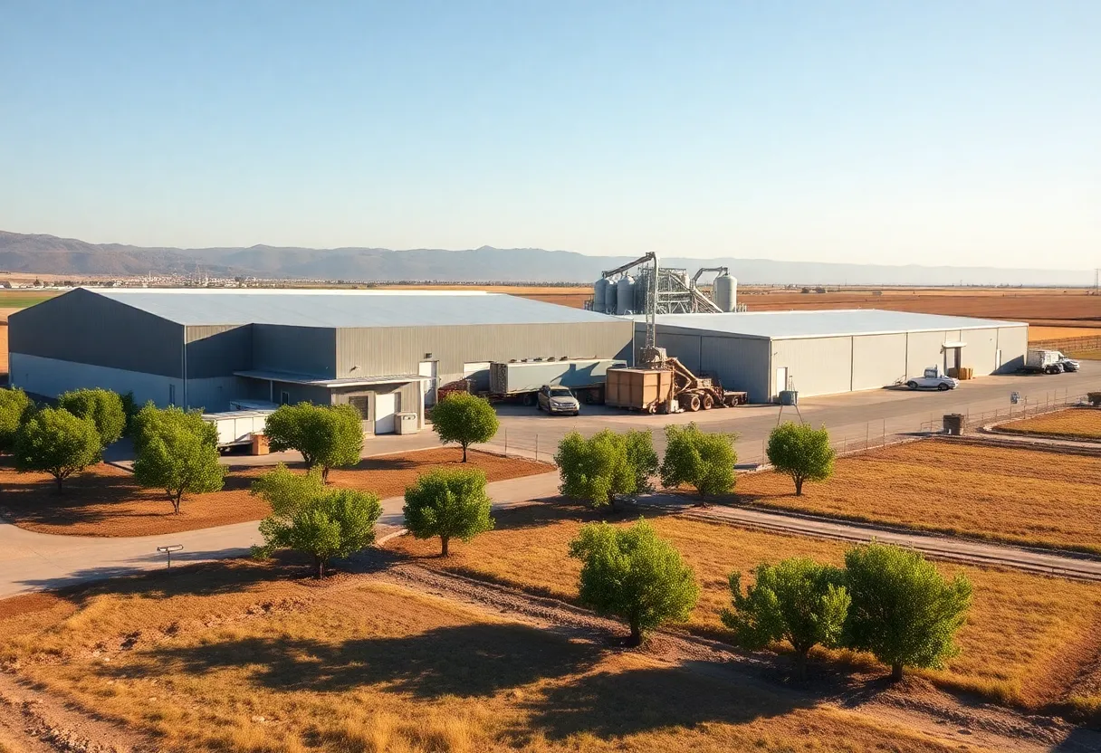 New Setton Pistachio processing facility in Zamora, CA