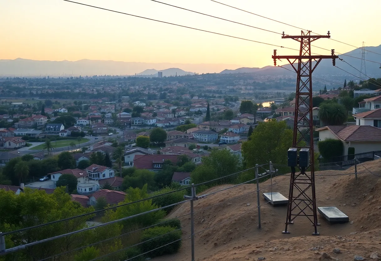 Underground power lines in Anaheim Hills