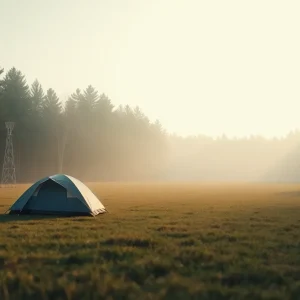 JOBS ANAHEIM CALIFORNIA AREA Tent in an empty field representing homelessness issues