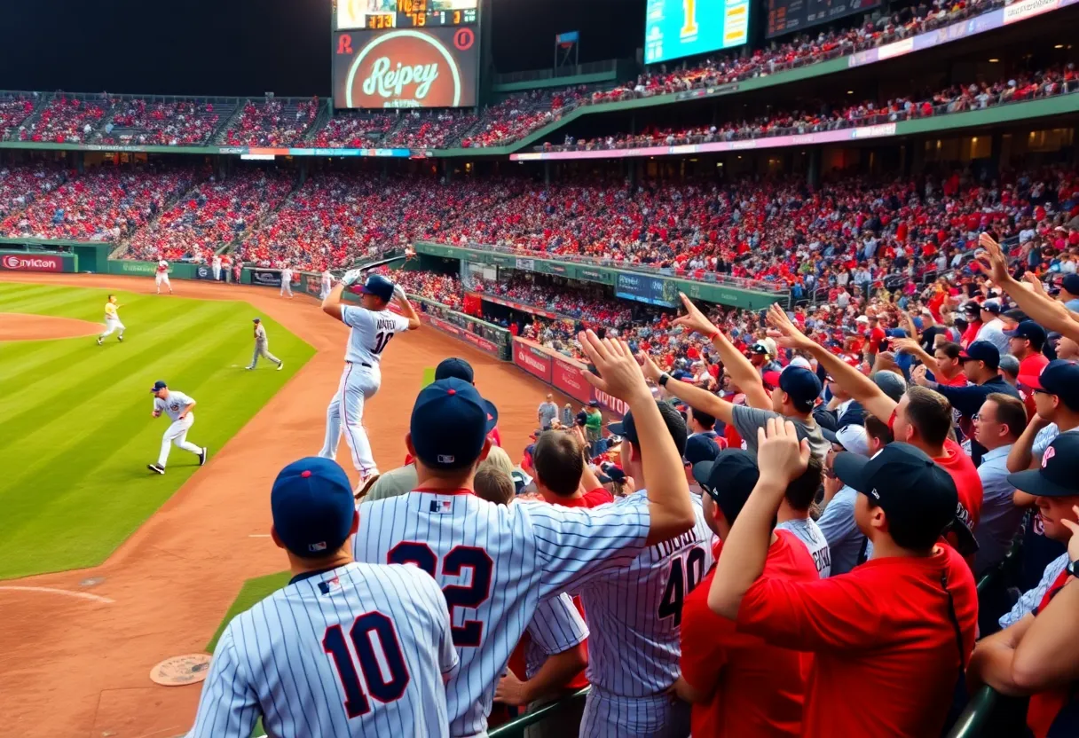 Los Angeles Angels celebrating victory over Dodgers
