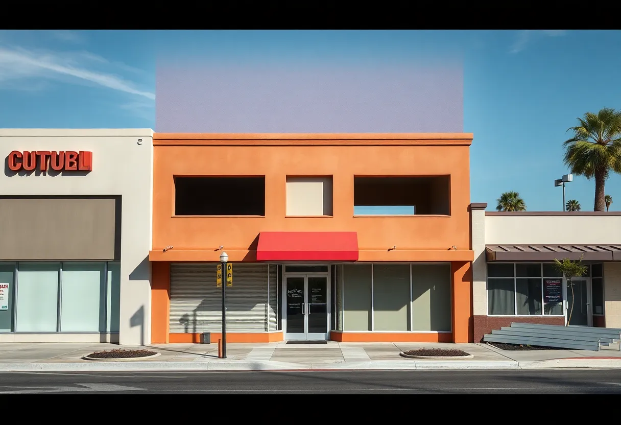 A visual representation of California businesses facing bankruptcy