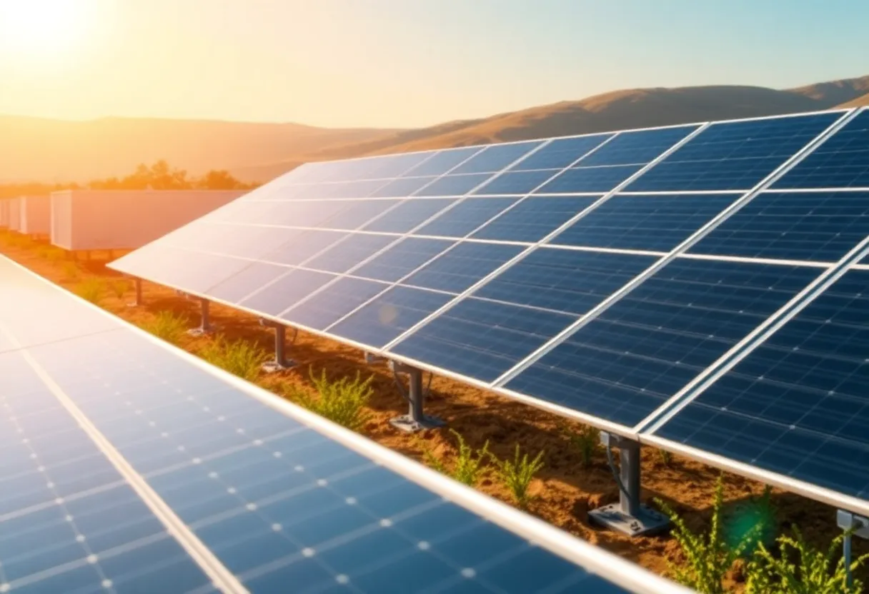 Community solar panels in California