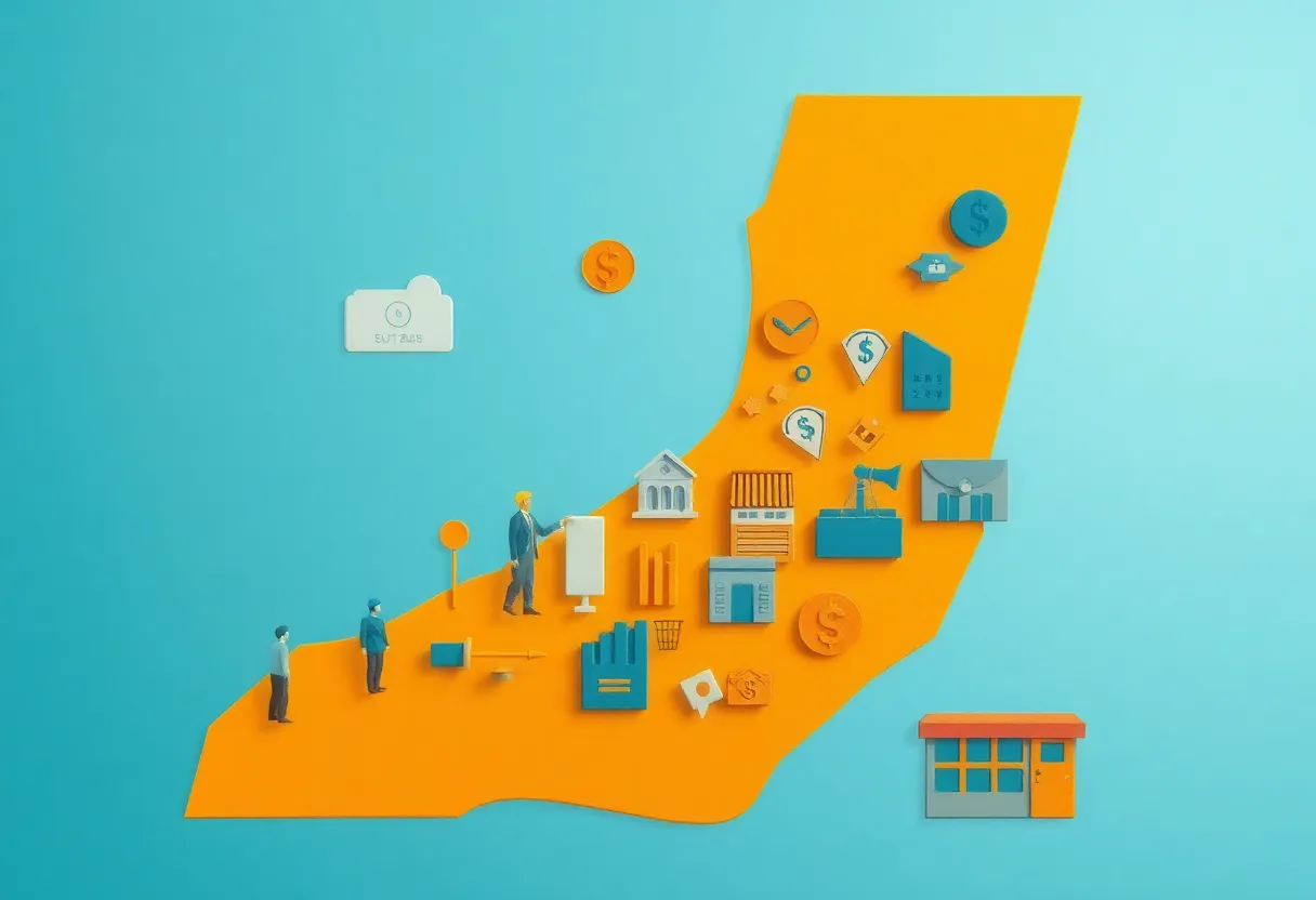 Visual representation of California's economy affected by AB 566
