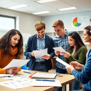 High school students preparing for FBLA National Leadership Conference