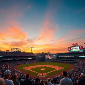 Fans cheering at a baseball game between the Chicago White Sox and Los Angeles Angels