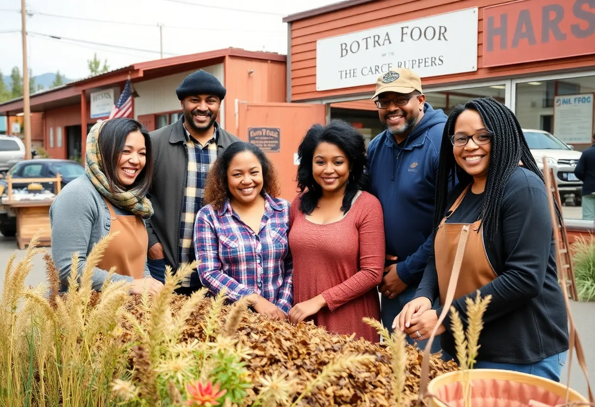 Community members supporting small businesses after wildfires