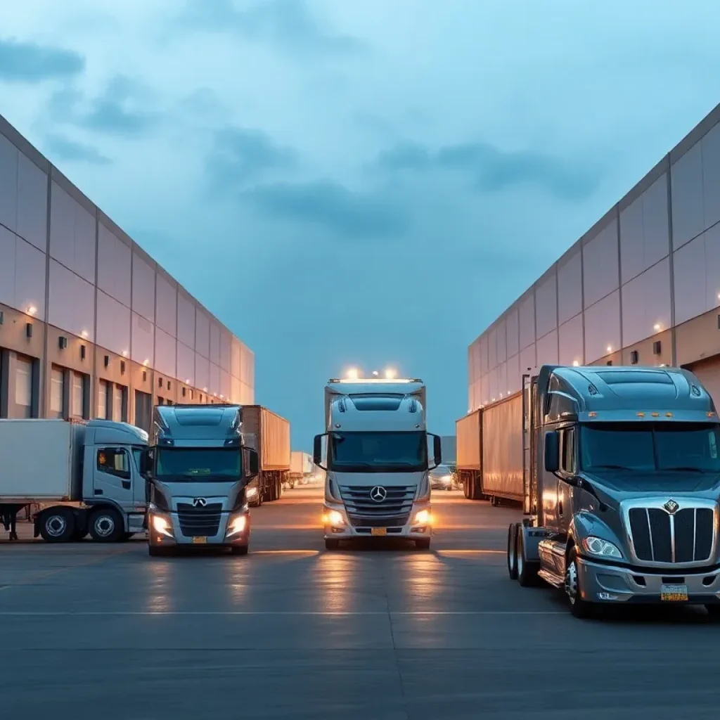 Large logistics warehouse in Southern California