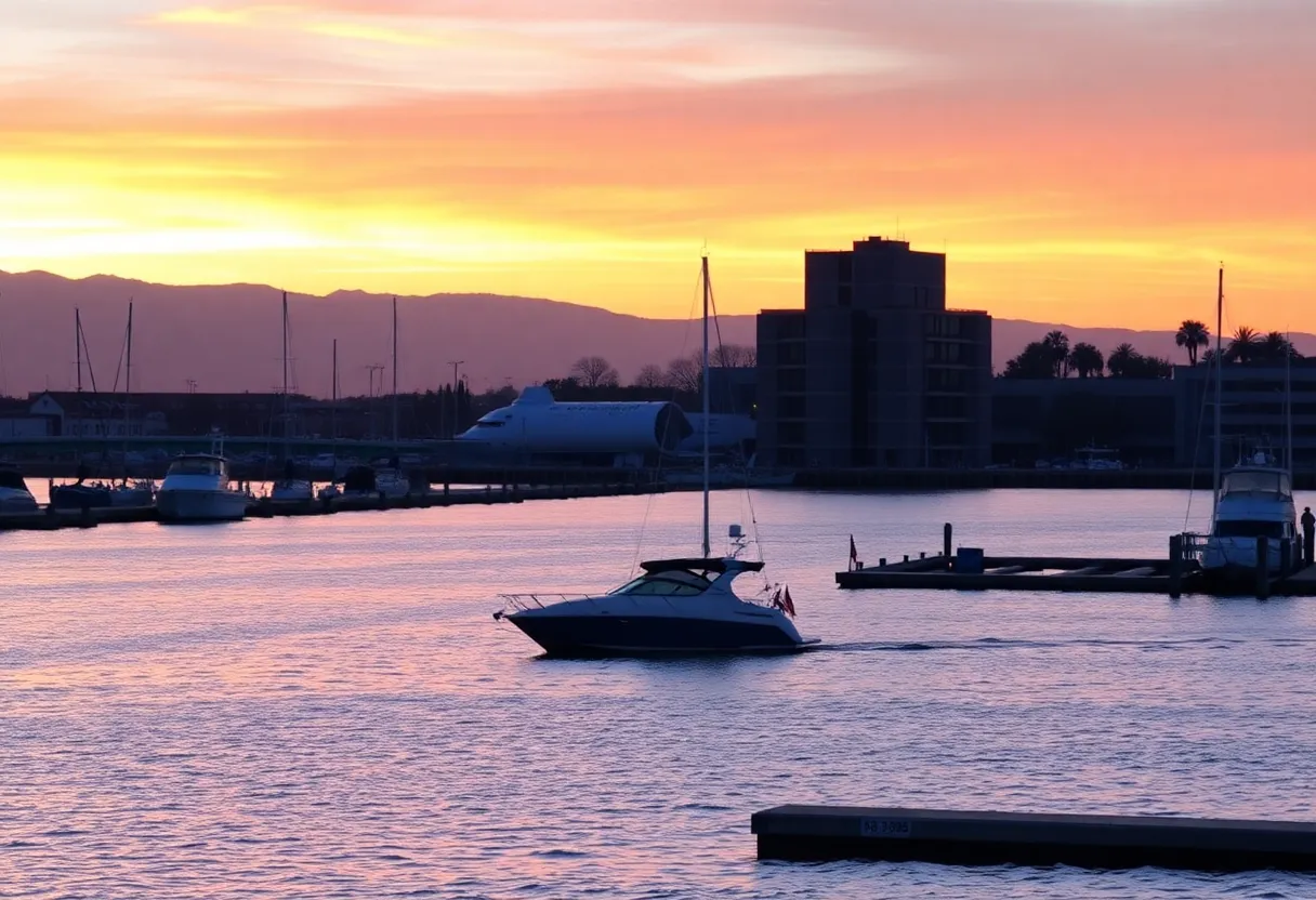 Sunset over Long Beach harbor, symbolizing community and legacy.