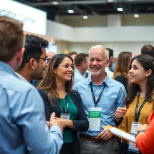 JOBS ANAHEIM CALIFORNIA AREA Diverse professionals discussing safety topics at a conference.