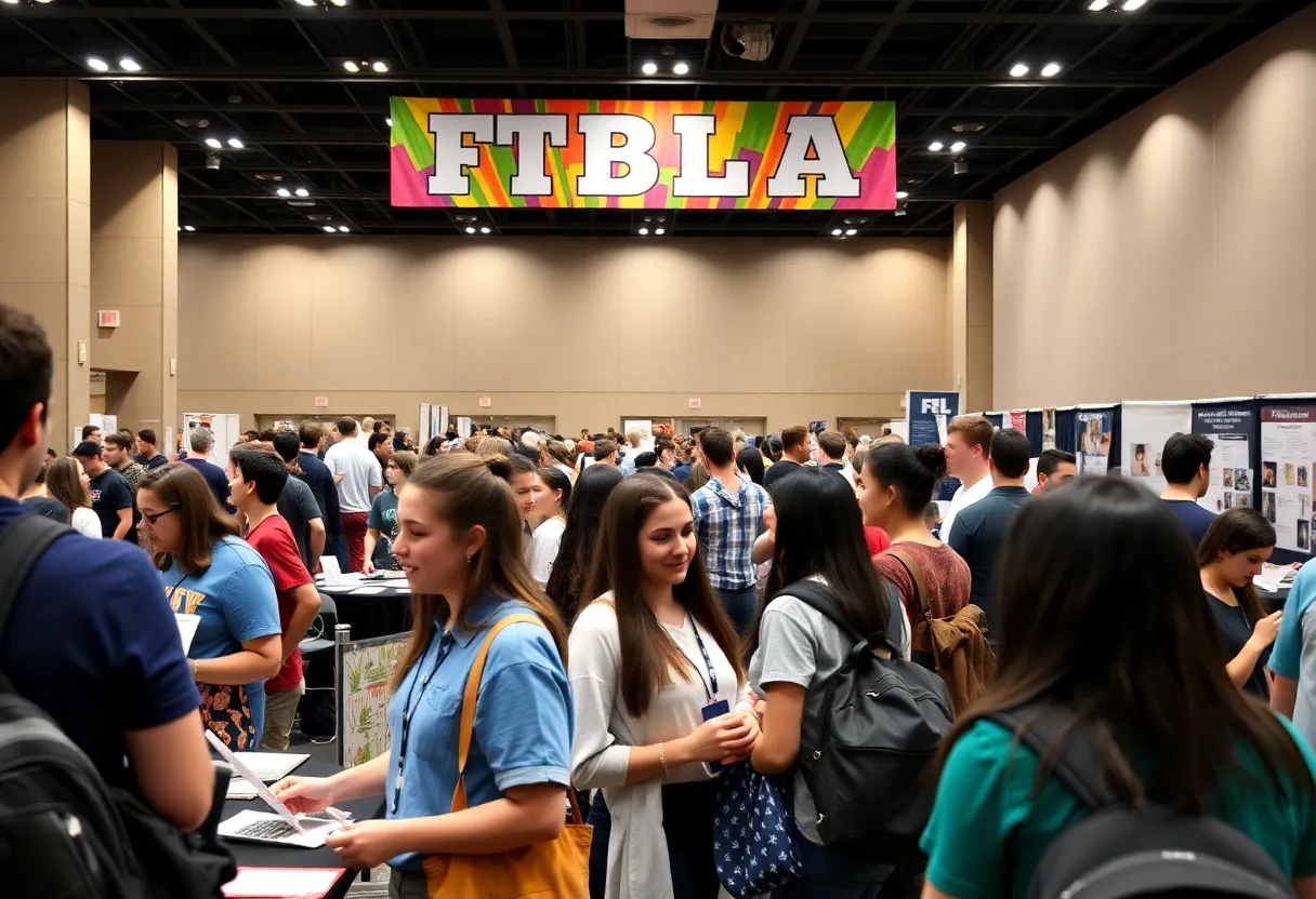 Students participating in the FBLA National Conference