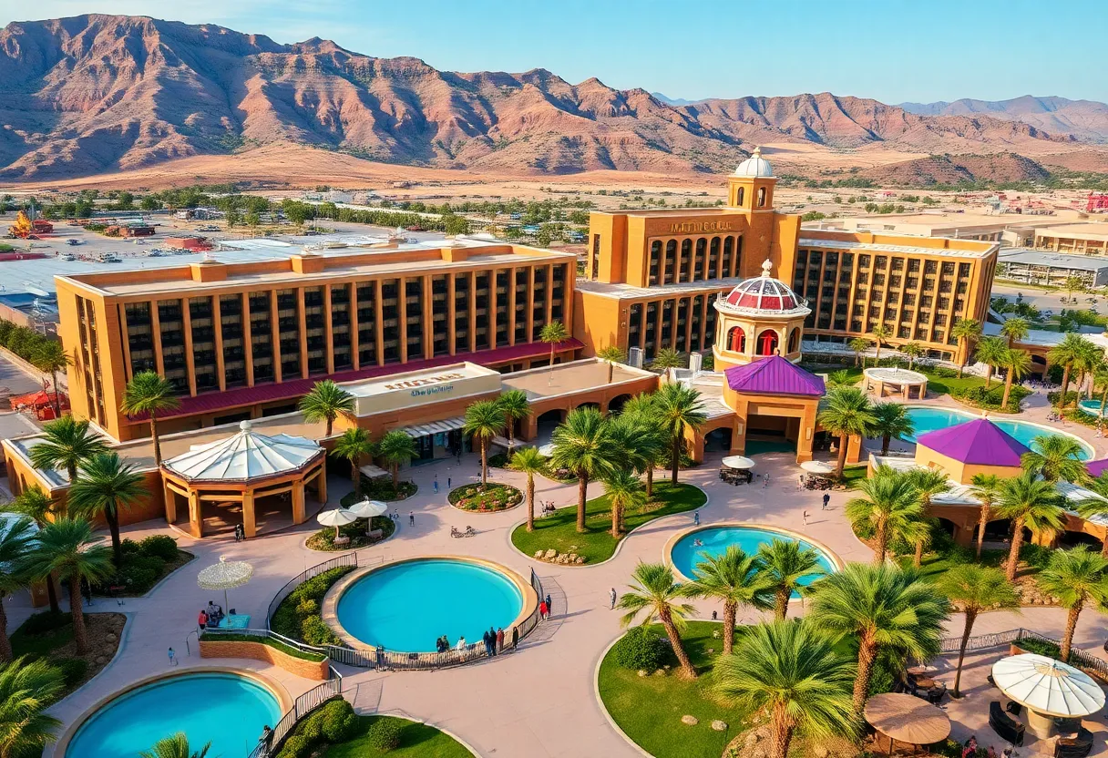 Visual representation of a new casino-resort in California