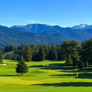 Scenic view of Chambers Bay Golf Course