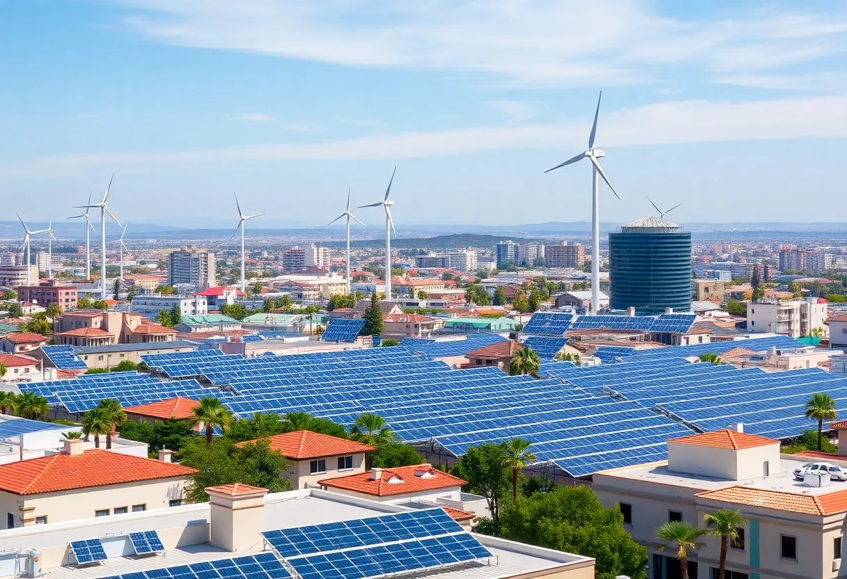 Costa Mesa showcasing renewable energy sources