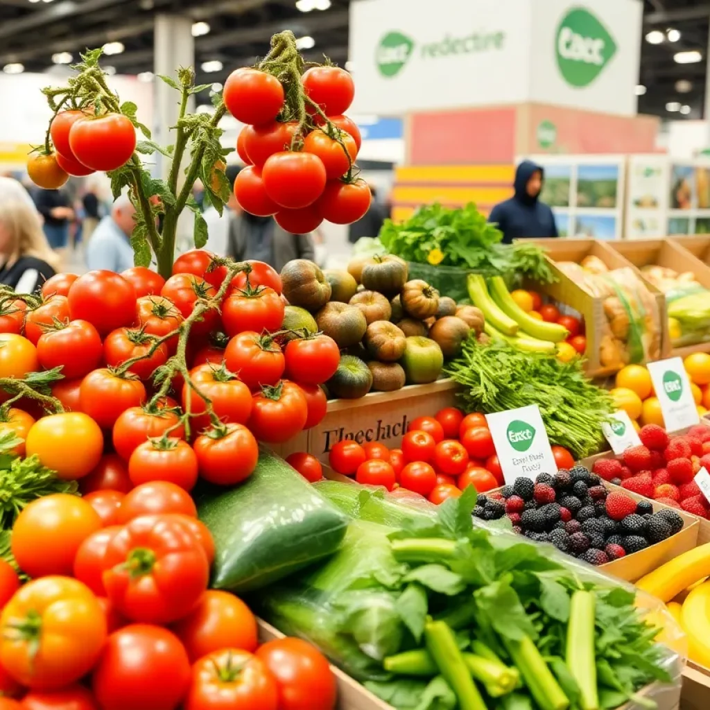 Mastronardi Produce booth showcasing fresh produce and innovative products.