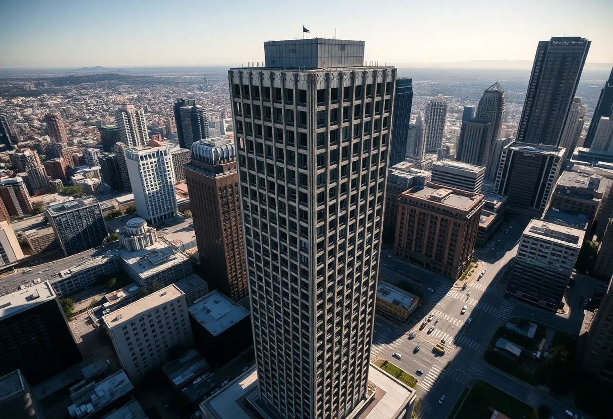 One California Plaza skyscraper showing signs of decline