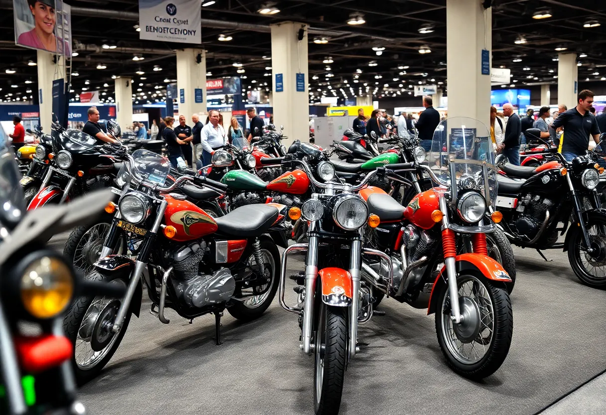 Showcase of Suzuki motorcycles at AIMExpo