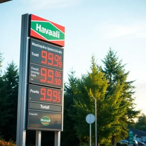 JOBS ANAHEIM CALIFORNIA AREA Gas station in Washington displaying high prices for gasoline.
