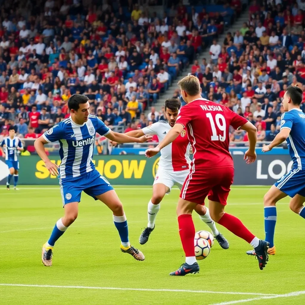 Action shot from Boise State women's soccer match