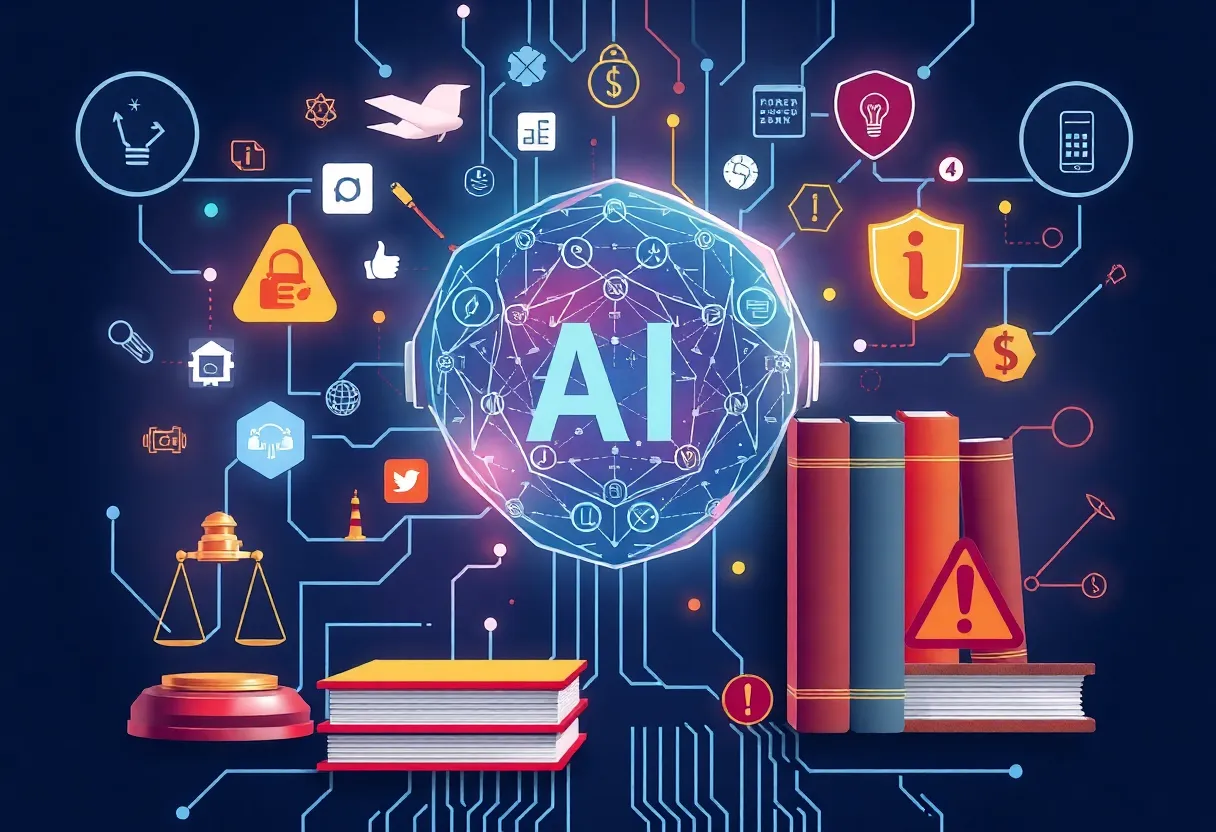 Illustration representing California's AI safety legislation