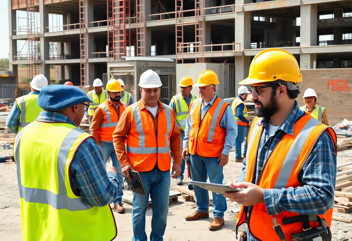 California contractors working on-site with safety gear.
