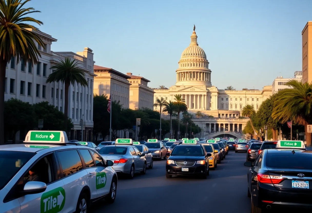 Rideshare drivers uniting in California