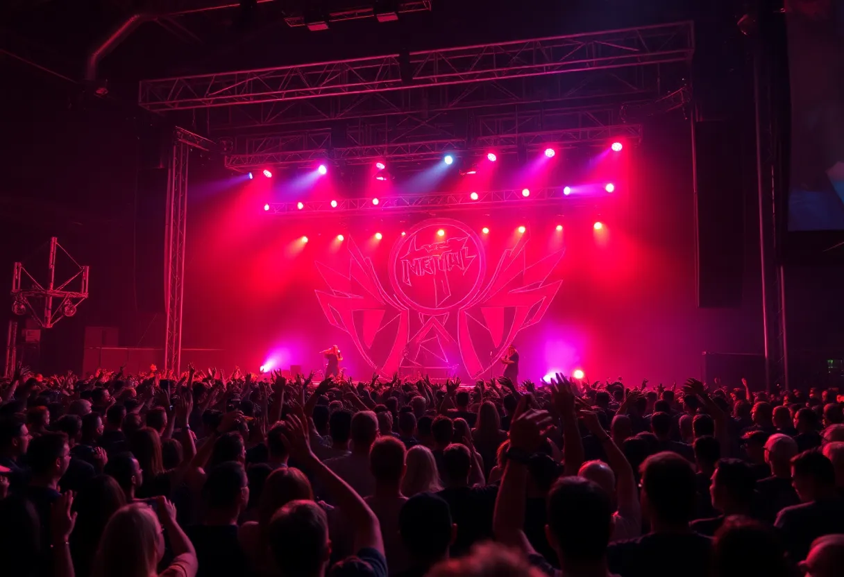 Cavalera brothers performing live on stage