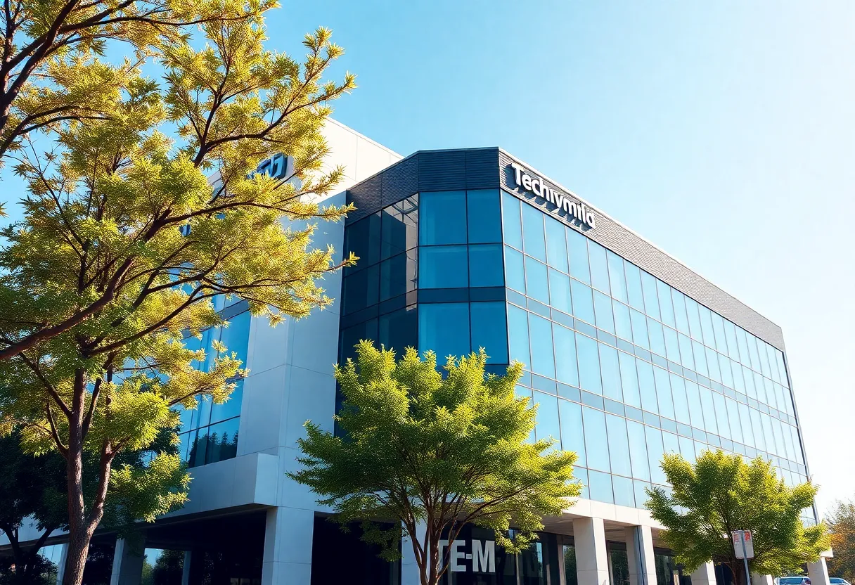 Exterior view of GEICO's new office in Palo Alto, California