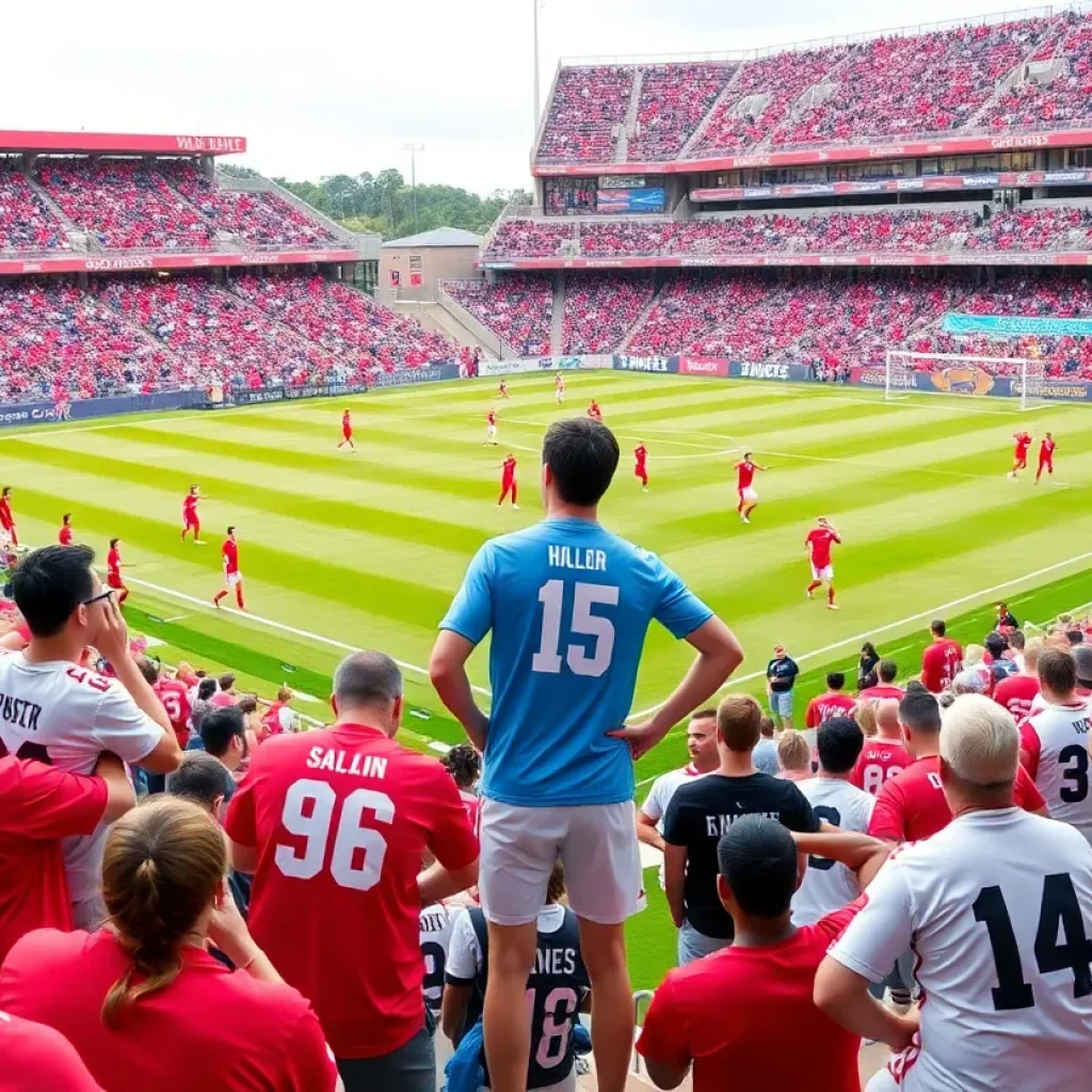 San Diego State men's soccer team celebrating a goal during the match against Utah Tech